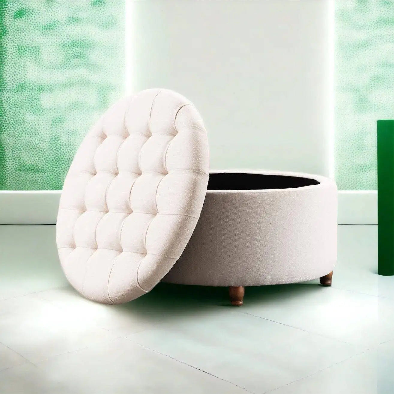 Storage Ottoman with Hidden Storage | Multi-Purpose Footstool