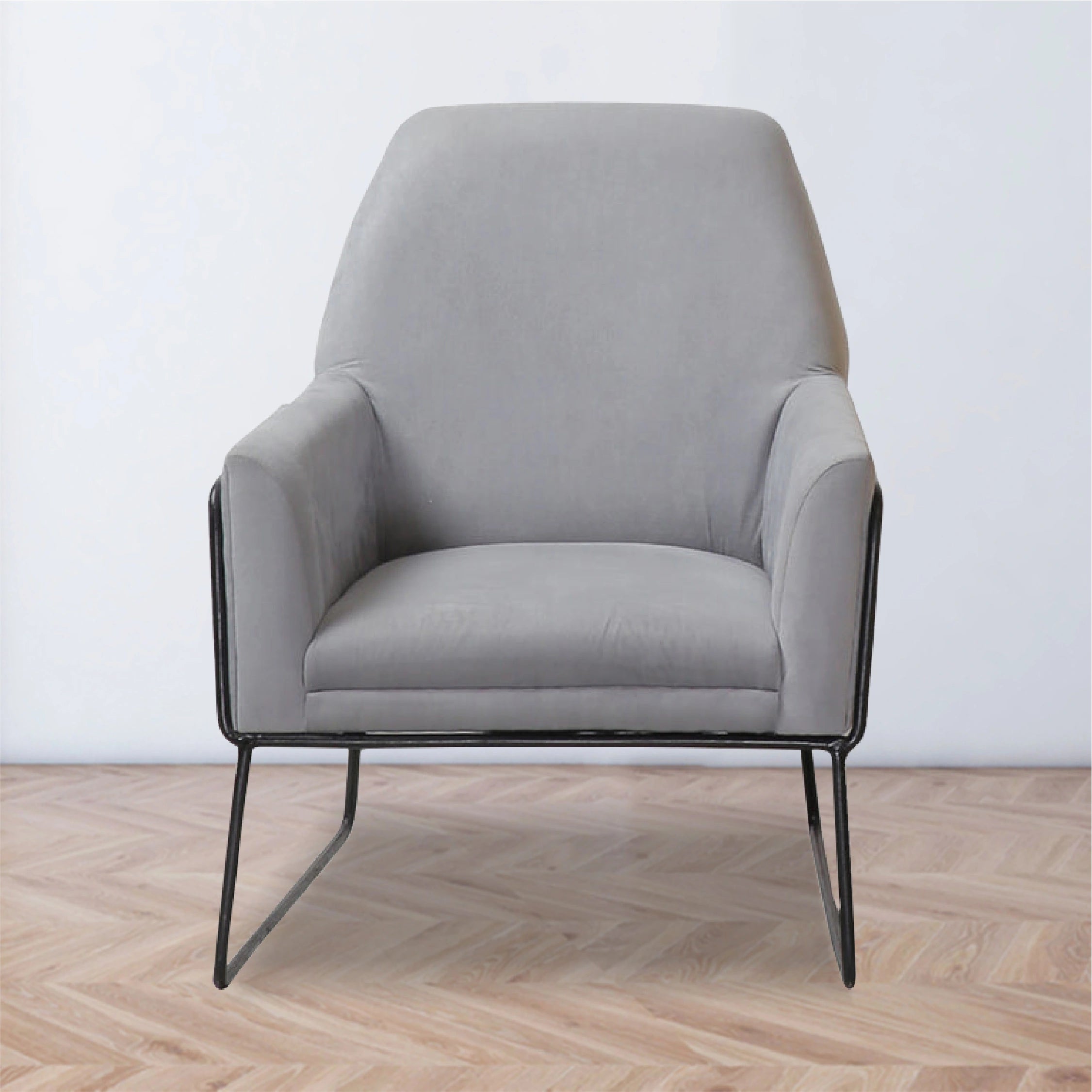 Grey Sofa Chair | Modern Accent Chair for Living Room