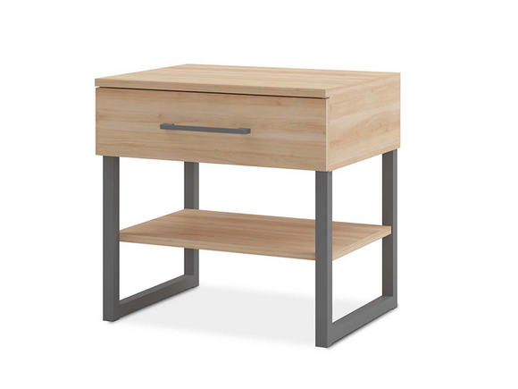 Trysil Modern Bedside Table with Sleek Storage