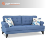 Three Seater Sofa blue New