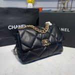 Chanel 19 Flap Bag 30cm Goatskin Leather Fall/Winter Act 1 Collection Black - Image 5