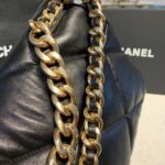 Chanel 19 Flap Bag 30cm Goatskin Leather Fall/Winter Act 1 Collection Black - Image 11