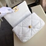 Chanel 19 Flap Bag 26cm Goatskin Leather Fall/Winter Act 1 Collection, White - Image 8