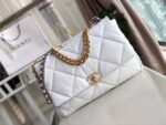 Chanel 19 Flap Bag Goatskin Leather Fall/Winter Act 1 Collection White - Image 2