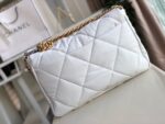 Chanel 19 Flap Bag Goatskin Leather Fall/Winter Act 1 Collection White - Image 5