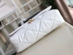 Chanel 19 Flap Bag Goatskin Leather Fall/Winter Act 1 Collection White - Image 3