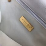 Chanel 19 Flap Bag Goatskin Leather Fall/Winter Act 1 Collection White - Image 10