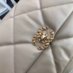 Chanel 19 Flap Bag 36cm Goatskin Leather Fall/Winter Act 1 Collection, Beige - Image 10