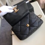 Chanel 19 Flap Bag 26cm Goatskin Leather Fall/Winter Act 1 Collection, Black - Image 9