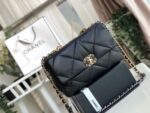 Chanel 19 Flap Bag 30cm Goatskin Leather Fall/Winter Act 1 Collection, Black - Image 5