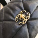 Chanel 19 Flap Bag 30cm Goatskin Leather Fall/Winter Act 1 Collection, Black - Image 6