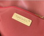 Chanel 19 Flap Bag 26cm Goatskin Leather Spring/Summer Act 1 Collection, Salmon Pink - Image 9
