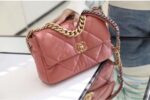 Chanel 19 Flap Bag 26cm Goatskin Leather Spring/Summer Act 1 Collection, Salmon Pink - Image 27