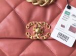 Chanel 19 Flap Bag 26cm Goatskin Leather Spring/Summer Act 1 Collection, Salmon Pink - Image 29
