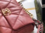 Chanel 19 Flap Bag 26cm Goatskin Leather Spring/Summer Act 1 Collection, Salmon Pink - Image 34