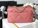 Chanel 19 Flap Bag 26cm Goatskin Leather Spring/Summer Act 1 Collection, Salmon Pink - Image 18