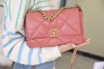 Chanel 19 Flap Bag 26cm Goatskin Leather Spring/Summer Act 1 Collection, Salmon Pink - Image 41