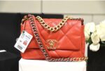 Chanel 19 Flap Bag 26cm Goatskin Leather Spring/Summer Act 1 Collection, Red