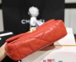 Chanel 19 Flap Bag 26cm Goatskin Leather Spring/Summer Act 1 Collection, Red - Image 9
