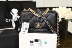 Chanel 19 Flap Bag 26cm Goatskin Leather Spring/Summer Act 1 Collection, Black - Image 2