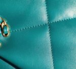 Chanel 19 Flap Bag 26cm Goatskin Leather Spring/Summer Act 1 Collection, Teal - Image 8