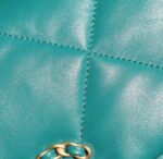Chanel 19 Flap Bag 26cm Goatskin Leather Spring/Summer Act 1 Collection, Teal - Image 20