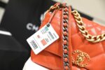 Chanel 19 Flap Bag 26cm Goatskin Leather Spring/Summer Act 1 Collection, Orange - Image 6