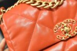 Chanel 19 Flap Bag 26cm Goatskin Leather Spring/Summer Act 1 Collection, Orange - Image 9