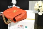 Chanel 19 Flap Bag 26cm Goatskin Leather Spring/Summer Act 1 Collection, Orange - Image 4