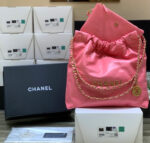 Chanel 22 Large Handbag 37cm Pink - Image 7