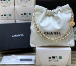 Chanel 22 Large Handbag 37cm White - Image 6