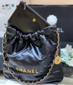 Chanel 22 Large Handbag 37cm Black - Image 2