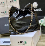 Chanel 22 Large Handbag 37cm Black - Image 6