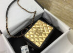 Chanel 21 22 Vanity Casebag 19cm Gold Toned - Image 3