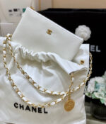 Chanel 22 Large Handbag 37cm White - Image 3