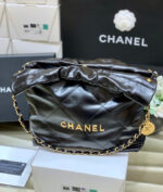 Chanel 22 Large Handbag 37cm Black - Image 3