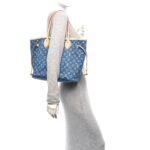 Monogram Denim Neo Neverfull MM Blue - Image 2