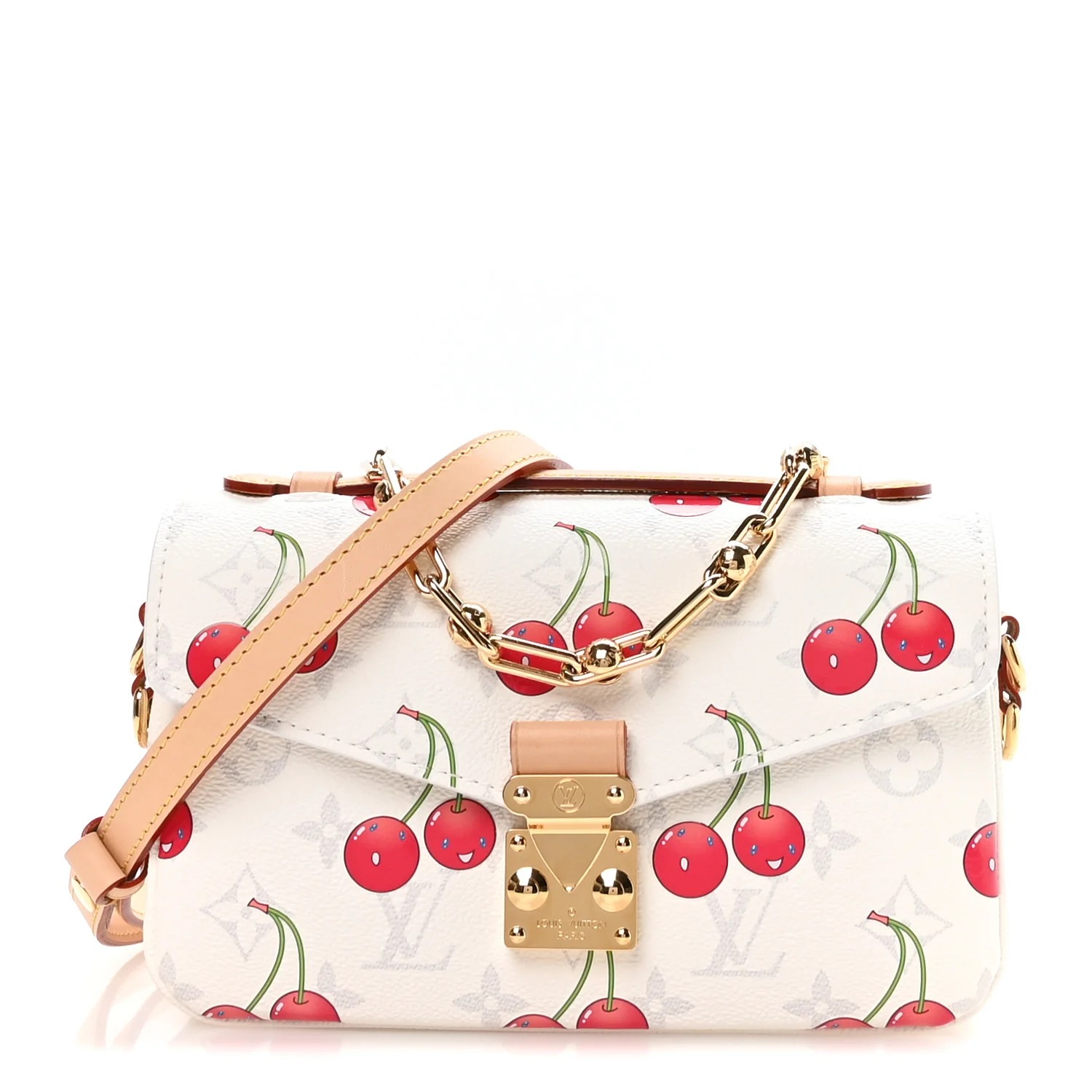 imgi_183_3cde063b62d2d8fe5eb324172cb12131 LV X TM Monogram Cerises Pochette Metis East West White - Image 1