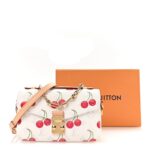 LV X TM Monogram Cerises Pochette Metis East West White - Image 9