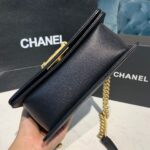 Chanel Chevron Boy Bag 20cm Caviar Leather Antique Gold Hardware Fall/Winter Act 1 Collection Black - Image 8