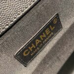 Chanel Chevron Boy Bag 20cm Caviar Leather Antique Gold Hardware Fall/Winter Act 1 Collection Black - Image 16