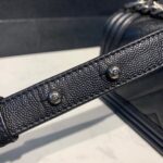 Chanel Chevron Boy Bag 20cm Caviar Leather Antique Silver Hardware Fall/Winter Act 1 Collection, Black - Image 11