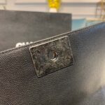 Chanel Chevron Boy Bag 20cm Caviar Leather Antique Silver Hardware Fall/Winter Act 1 Collection, Black - Image 13