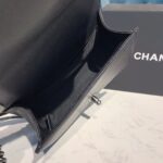 Chanel Chevron Boy Bag 20cm Caviar Leather Antique Silver Hardware Fall/Winter Act 1 Collection, Black - Image 15