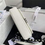 Chanel Classic Flap Bag 20cm White - Image 7