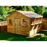12 ft. W x 12 ft. D Cedar Wood Sunshed Garden Shed TSH