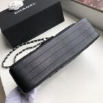 Chanel Chevron Classic Flap Bag 25cm Silver Hardware Caviar Leather Spring/Summer Collection Black - Image 5
