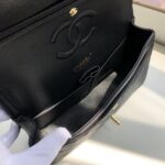 Chanel Chevron Classic Flap Bag 25cm Gold Hardware Caviar Leather Spring/Summer Collection Black - Image 5