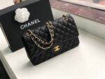 Chanel Classic Flap Bag 25cm Black Lambskin Leather with Gold Hardware - Image 4