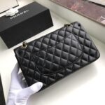 Chanel Classic Flap Bag 25cm Black Lambskin Leather with Gold Hardware - Image 10